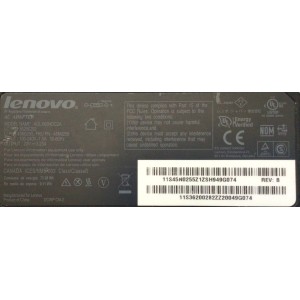 CARGADOR / ADAPTADOR DE FUENTE DE ALIMENTACION LENOVO / NUMERO DE PARTE ADLX65NDC2A / 36200282 / 45N0255 / 45N0256 / 73.28WH / 0.11WH / ENTRADA VCA 100-240V~1.5A / 50-60HZ / SALIDA VCD 20V⎓3.25A / MODELO ADLX65NDC2A